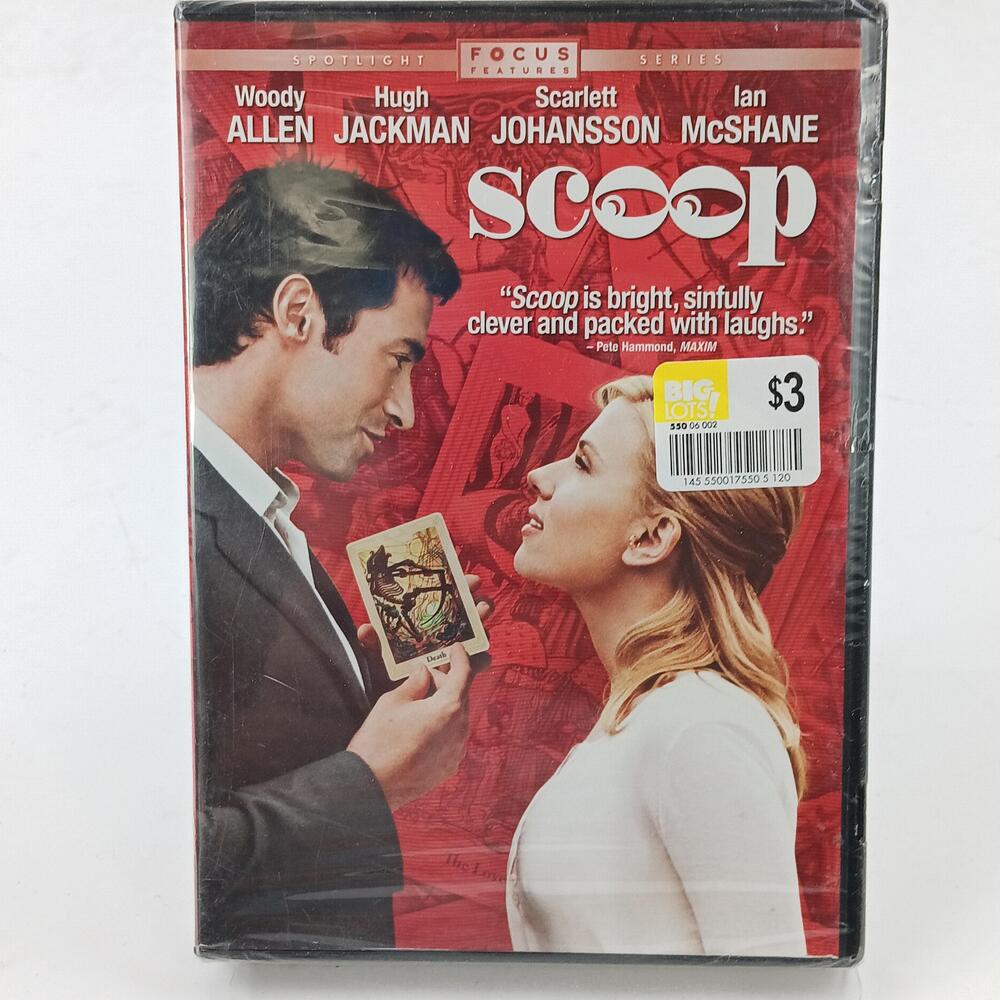 Scoop DVD Widescreen Scarlett Johansson Hugh Jackman 2006 PG-13 Focus New Sealed